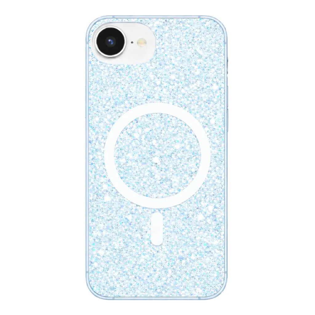 For Apple iPhone 17E Symmetry Magsafe Glitter Case Blue
