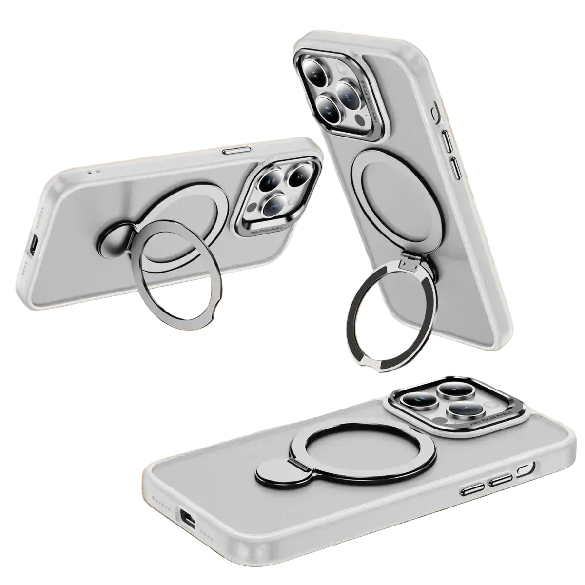 For Apple iPhone 17E Udbasto Series Magsafe Ring Case Clear