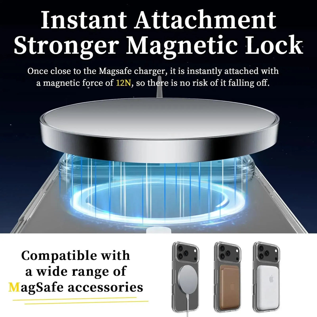 For Apple iPhone 18 Pro Max Terminator Magsafe Symmetry Design Case Transparent
