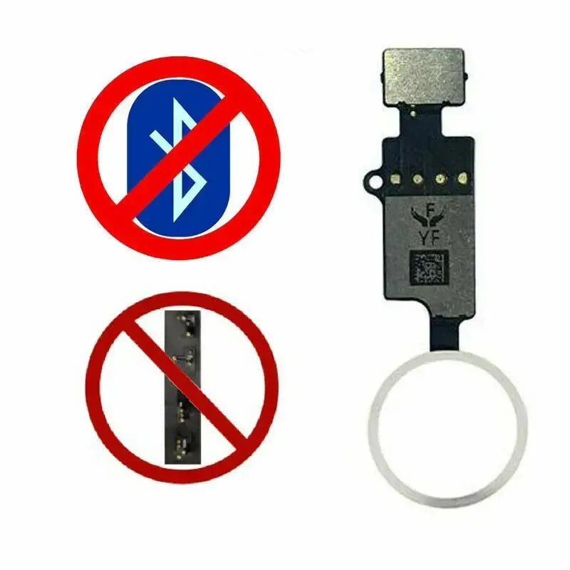 For Apple iPhone 7 / 7 Plus & 8 / 8 Plus Home Button YF 4th Gen Flex Cable White