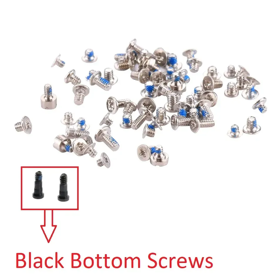 For Apple iPhone 7 Screws Full Set Black