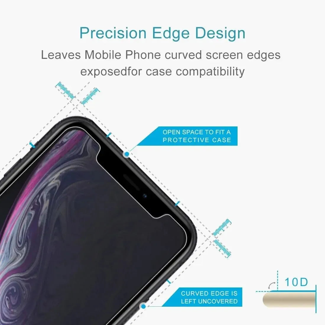 For Apple iPhone XR Tempered Glass