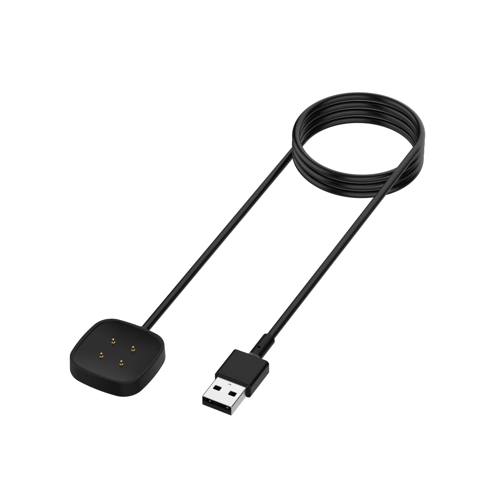 For Fitbit Sense & Versa 3 Magnetic Charging Cable Black