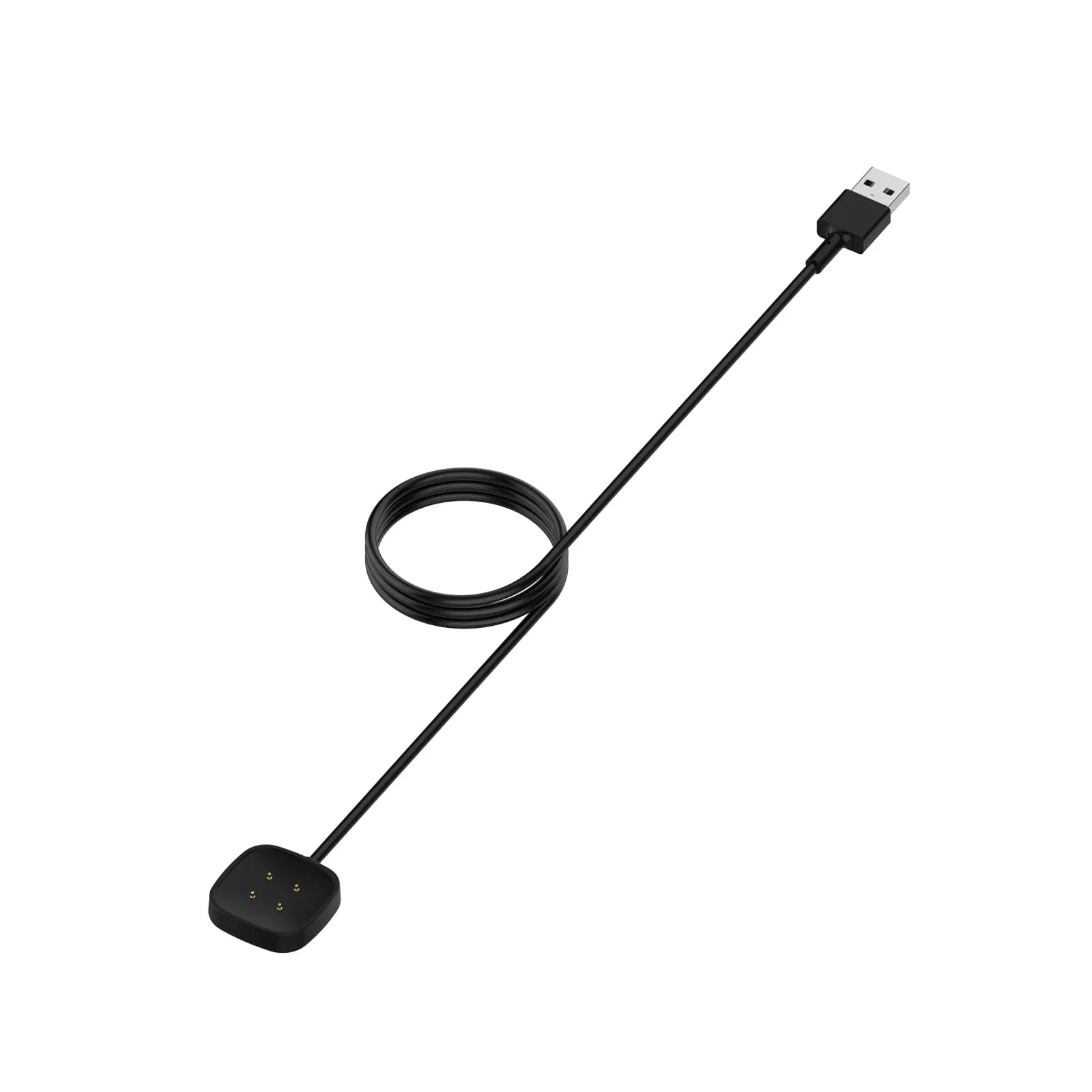 For Fitbit Sense & Versa 3 Magnetic Charging Cable Black