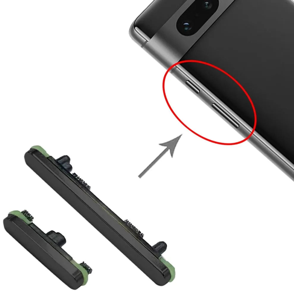 For Google Pixel 7 Power Button & Volume Control Button Black