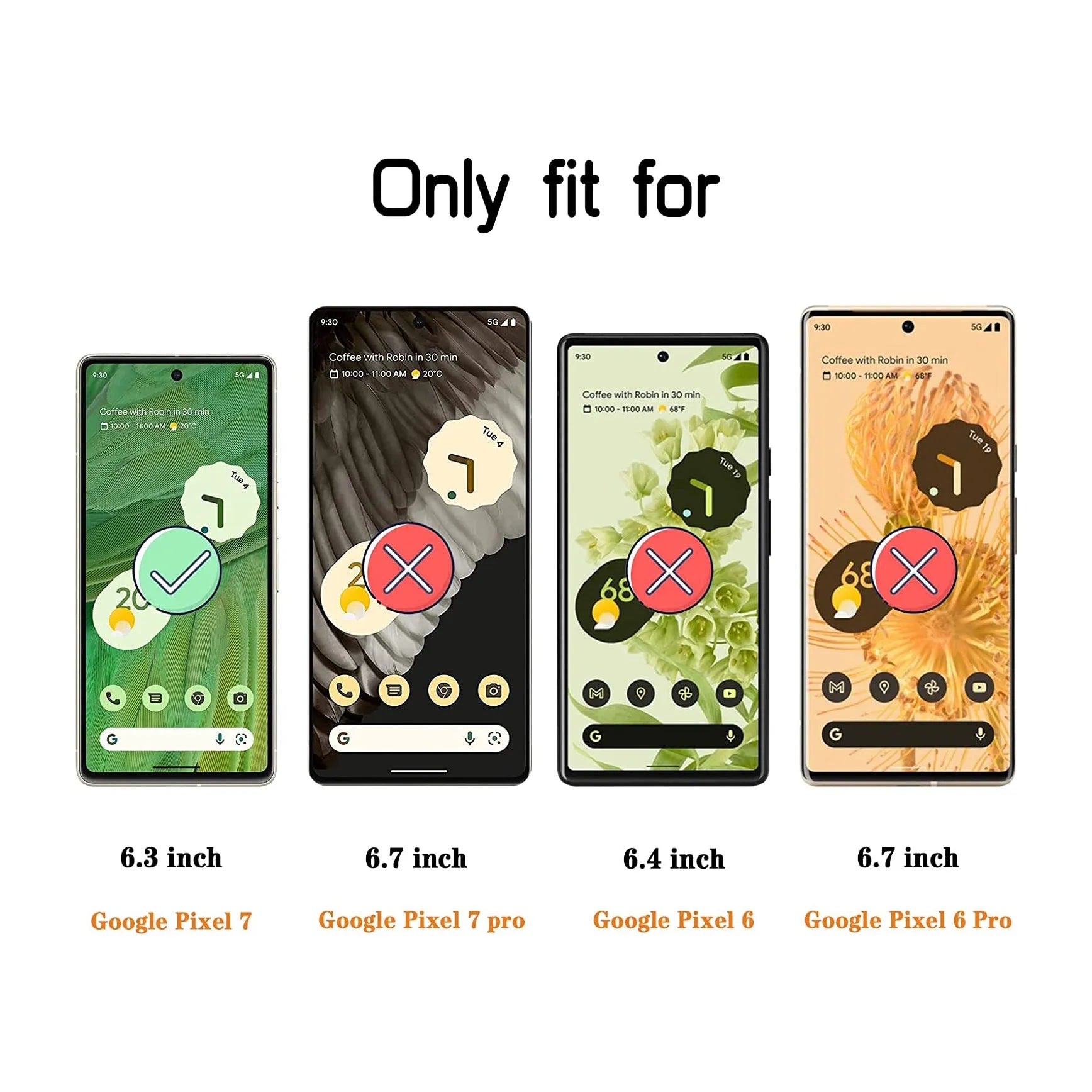 For Google Pixel 7 Tempered Glass / Screen Protector