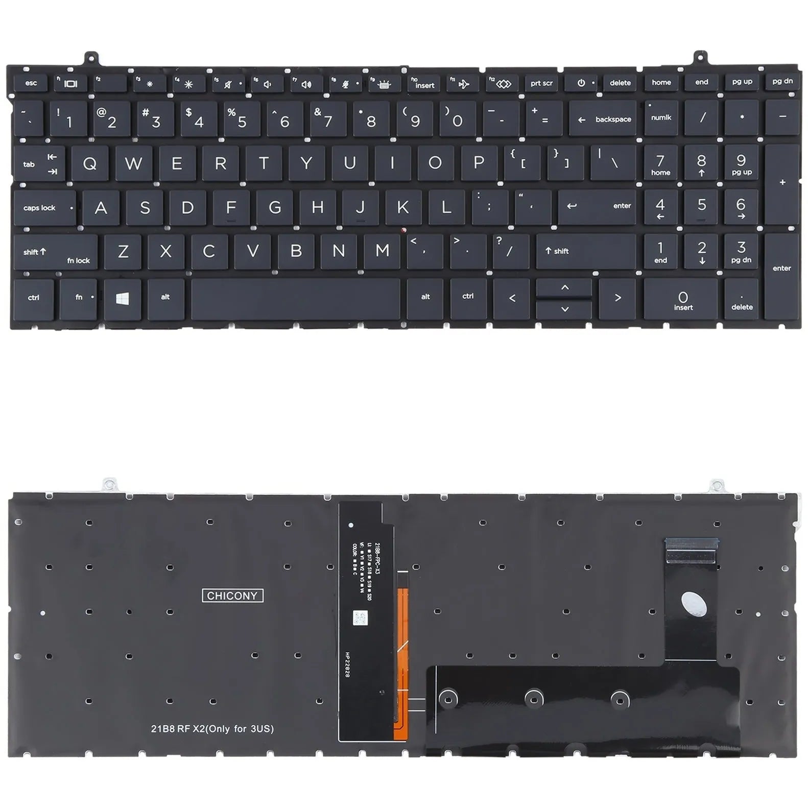 For HP ProBook 450 G9 455 G9 455R G9 HSN Q34C 4 US Version Keyboard