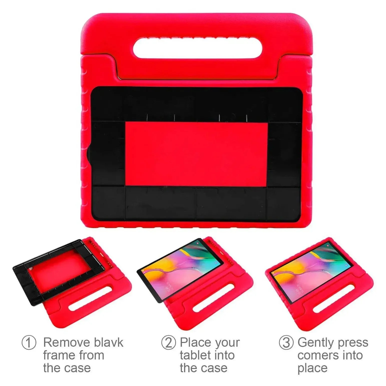 For Huawei MatePad 10.4 2022 Kids Case Shockproof Cover With Stand - Red