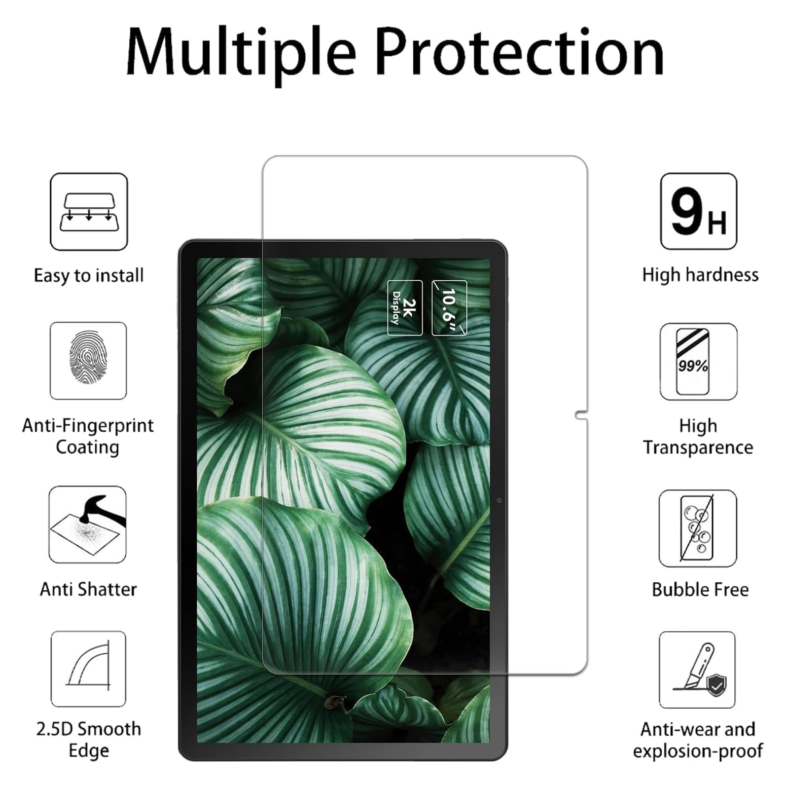 For Lenovo Tab M10 Plus 3rd Gen Tempered Glass Screen Protector