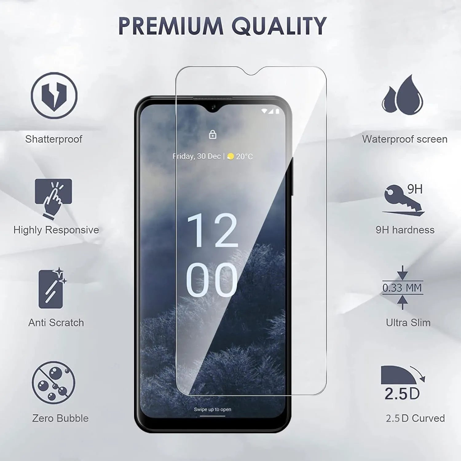 For Nokia C21 Plus Tempered Glass / Screen Protector