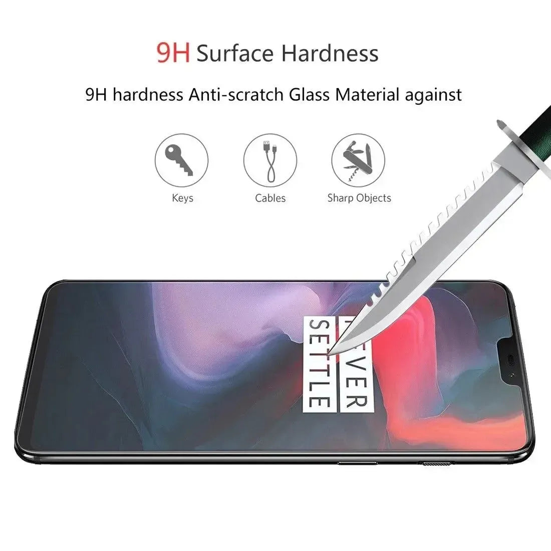 For OnePlus 6T Premium Tempered Glass