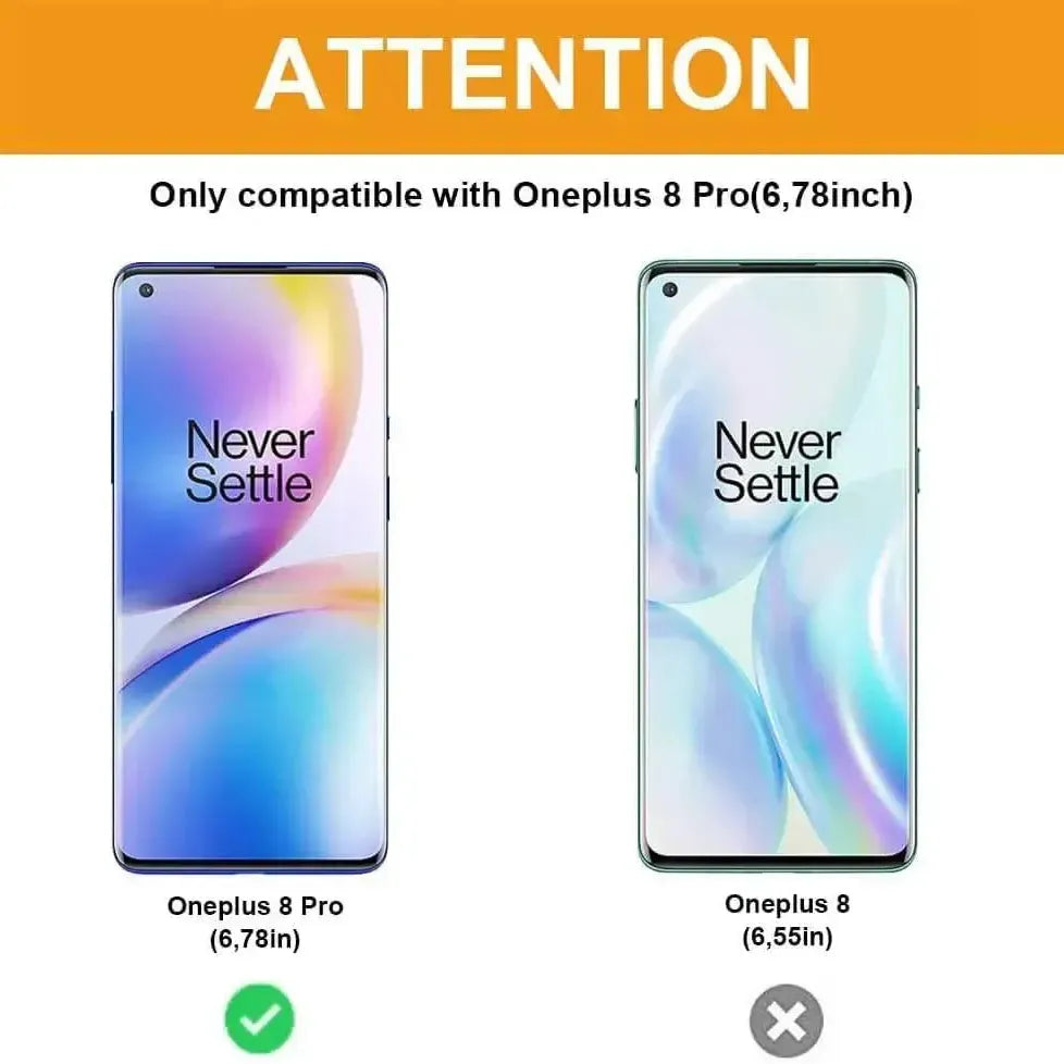 For OnePlus 8 Pro Full Coverage 9D Tempered Glass