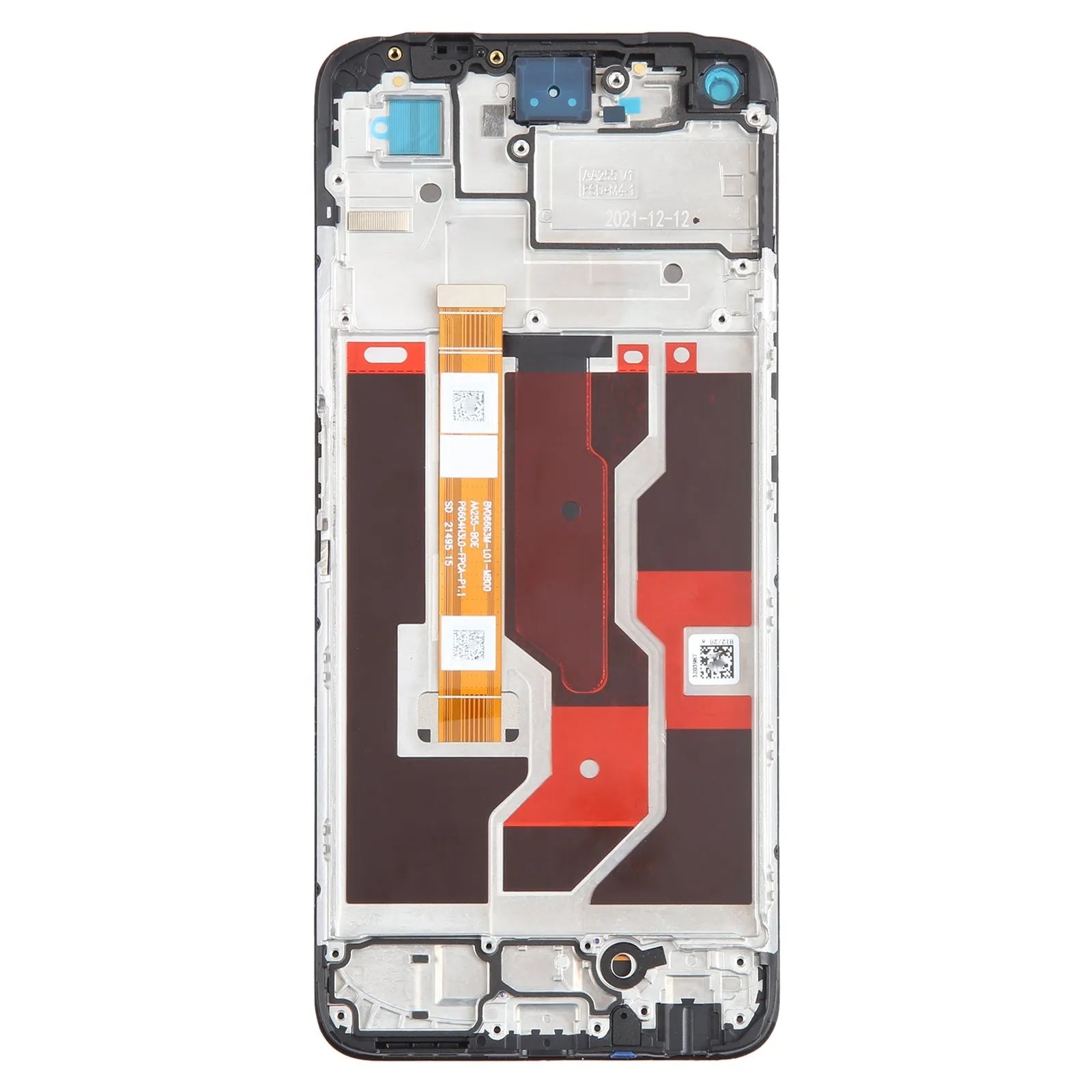 For Oppo A76 4G LCD Screen Digitizer Full Assembly Replacement With Black Frame