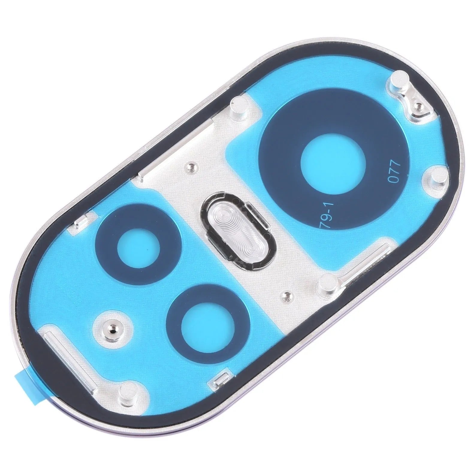 For Oppo Reno 10 Global Camera Lens Glass Cover With Frame Grey