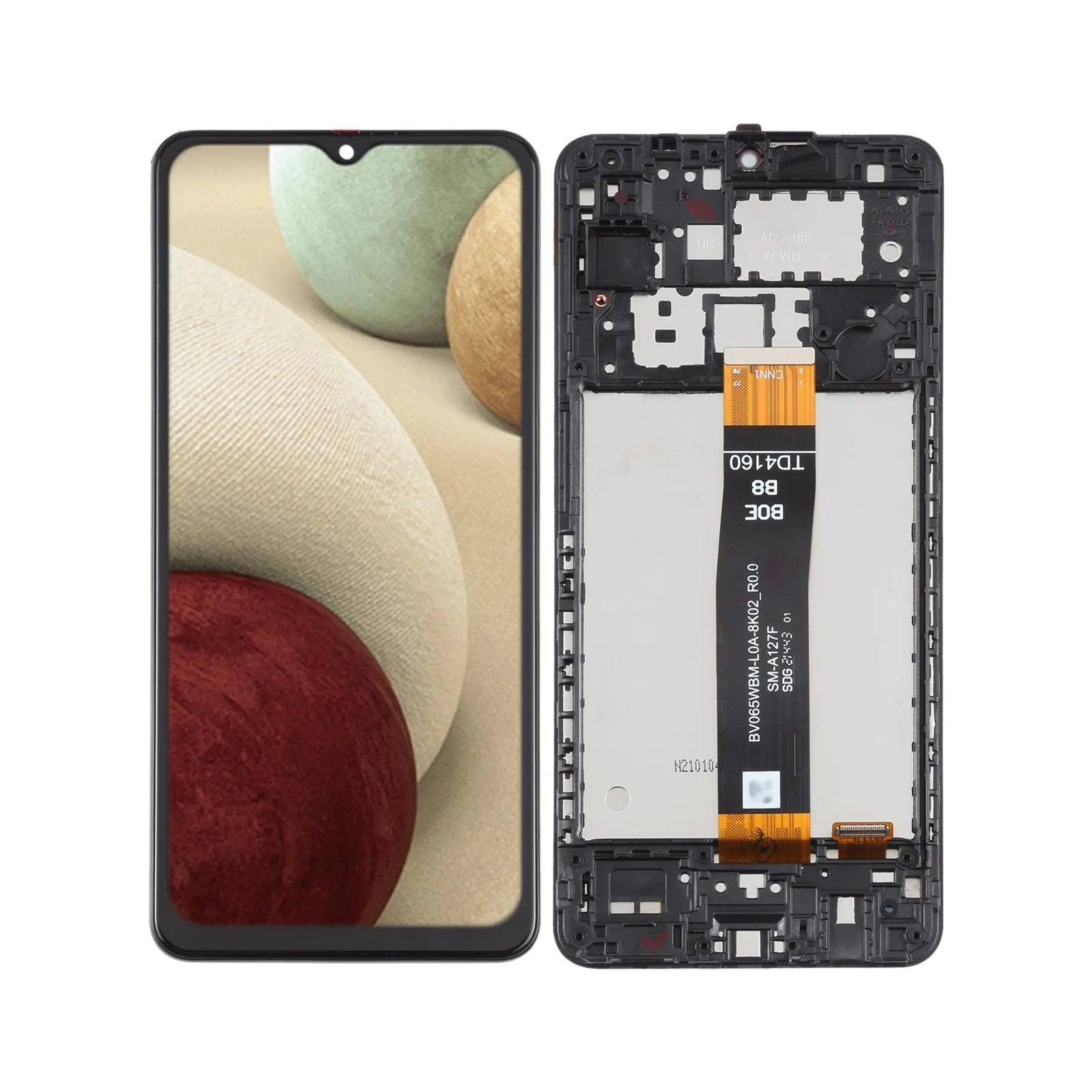 For Samsung Galaxy A12 Nacho LCD Screen Replacement With Frame - Black