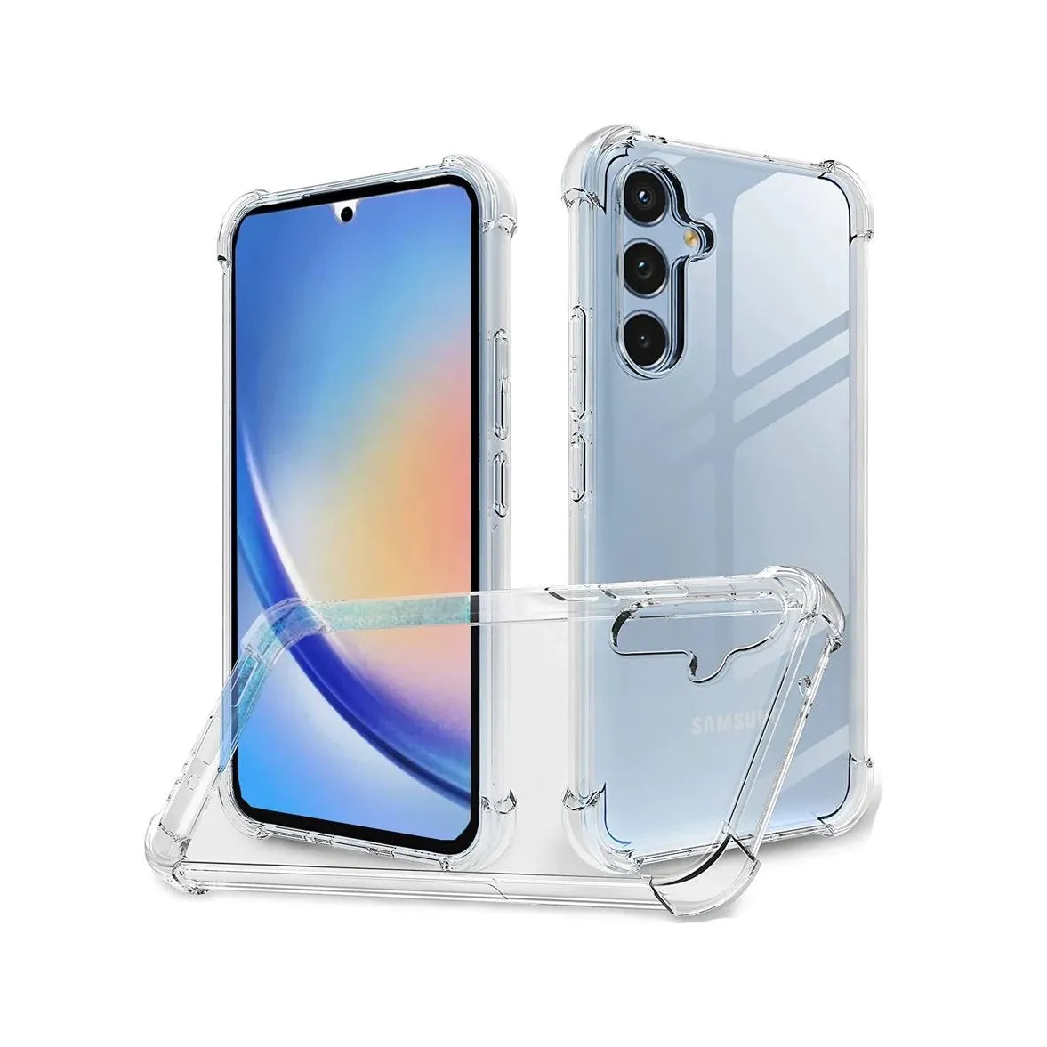 For Samsung Galaxy A15 Shockproof Transparent Gel Case