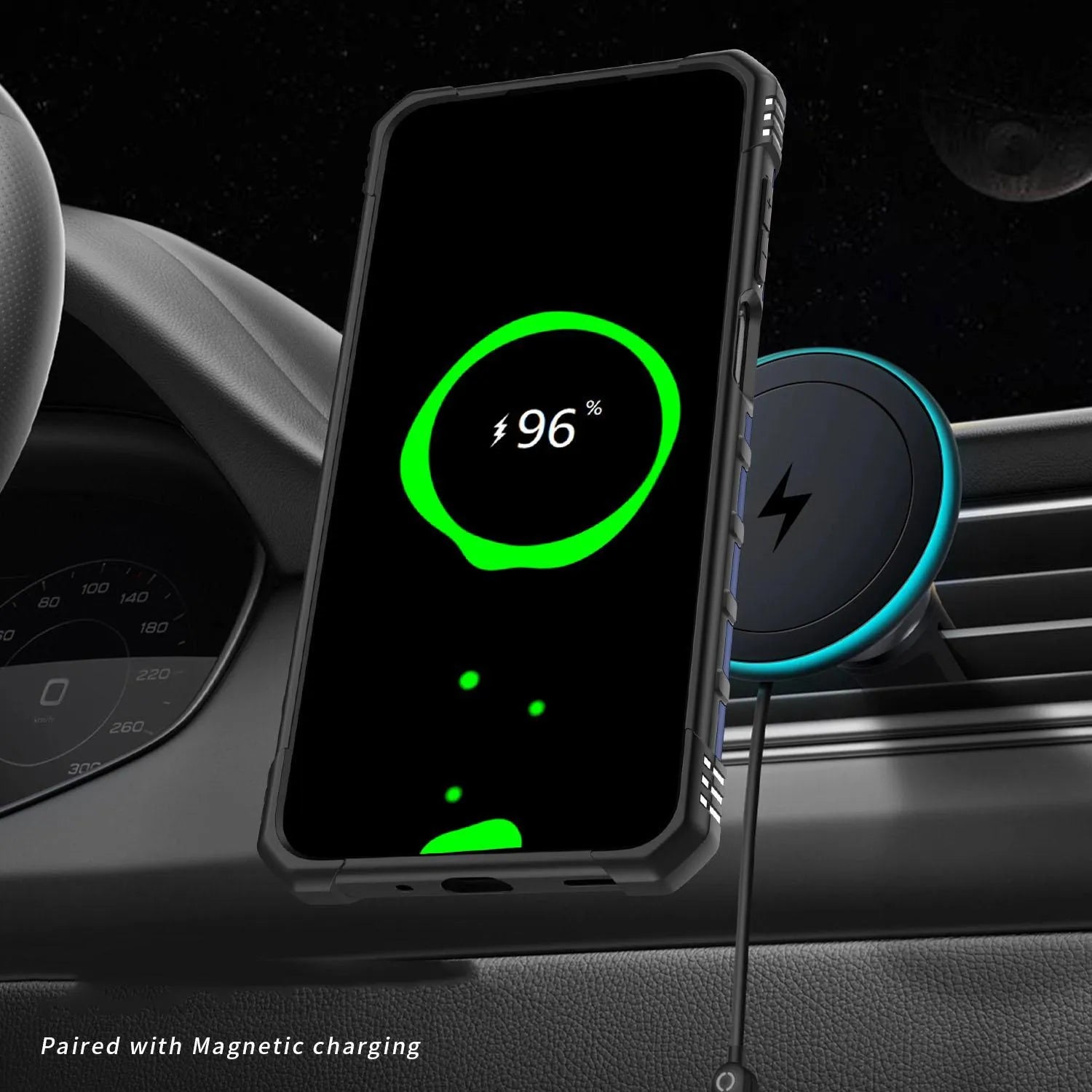 For Samsung Galaxy A15 Starship Magsafe Magnetic Case Blue