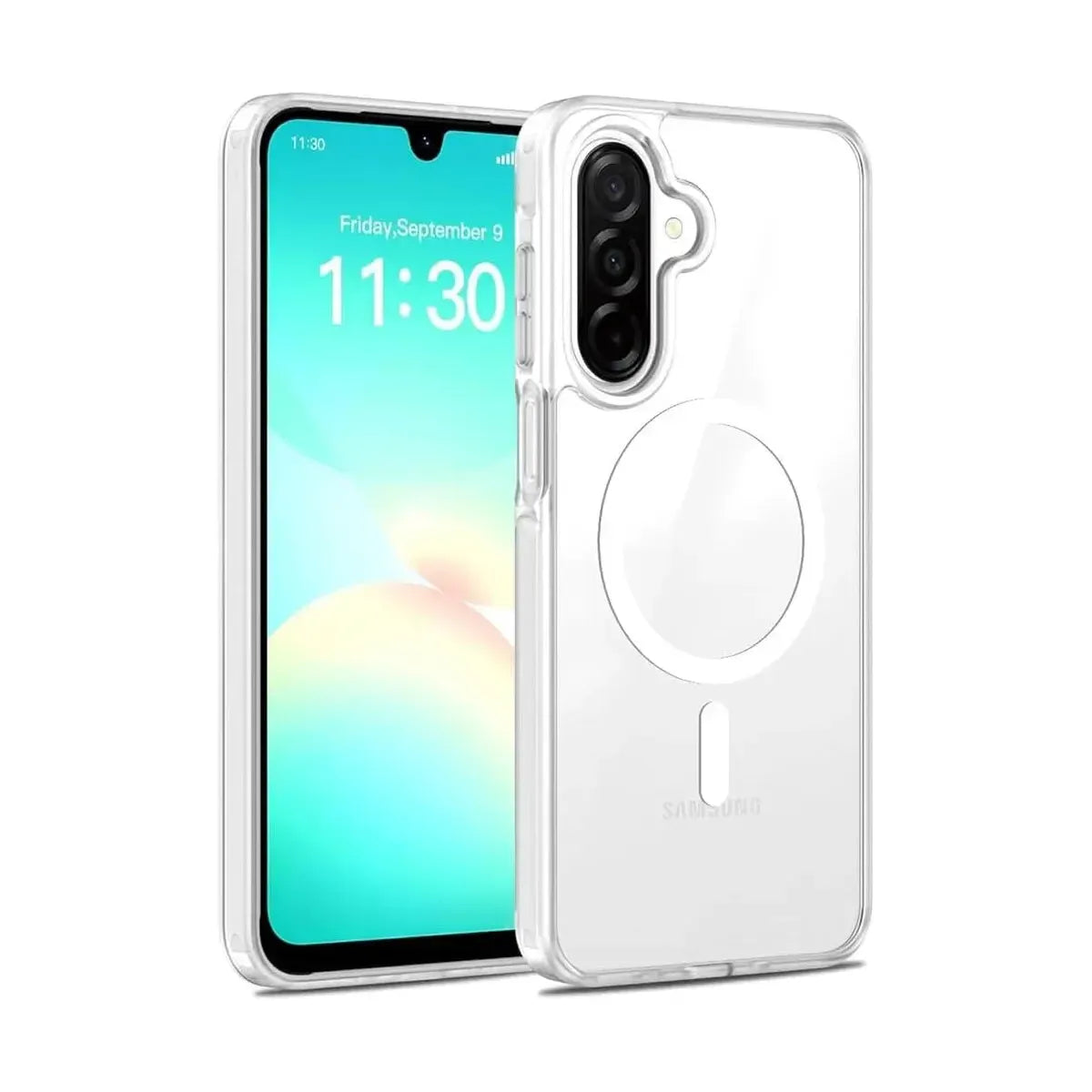 For Samsung Galaxy A17 5G Magsafe Crystal Magnetic Case Transparent