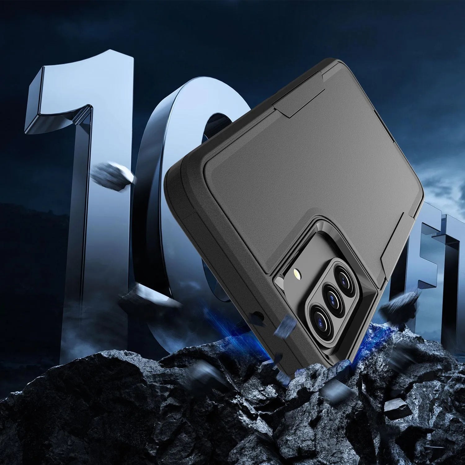 For Samsung Galaxy A17 5G Symmetry Exploiter Case Black