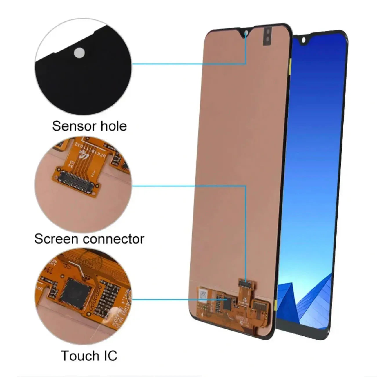 For Samsung Galaxy A20 A205 LCD Display Touch Screen Assembly Black
