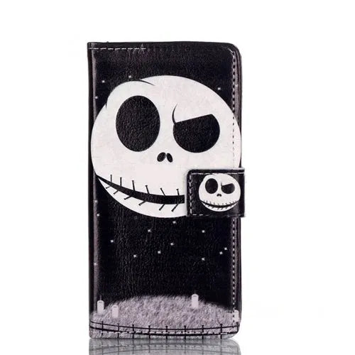 For Samsung Galaxy A3 2016 A310F Wallet Case Design Eyebrow Up Ghost