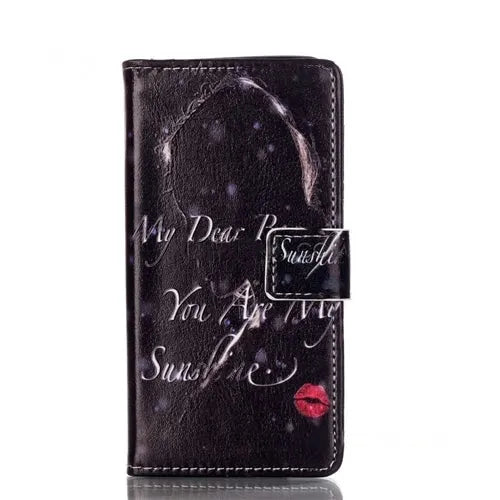 For Samsung Galaxy A5 2016 A510F Wallet Case Design My Dear Boy Red Lips