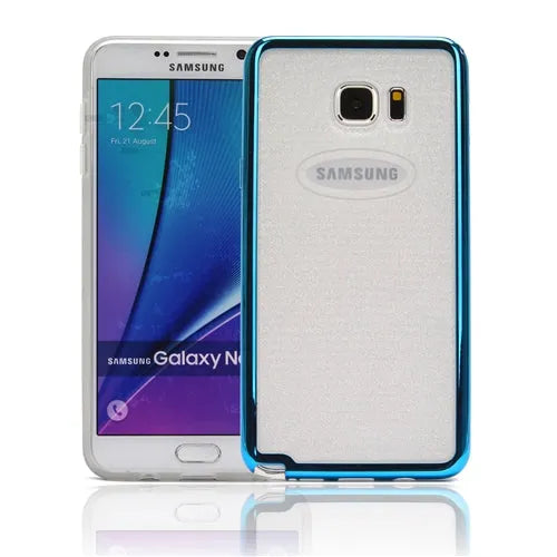 For Samsung Galaxy Note 5 N920 Gel Case Glitter Blue