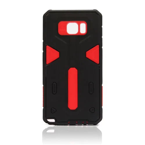 For Samsung Galaxy Note 5 N920 Hard Case 2-in-1 Plastic + TPU Hybrid Phone Cover Red