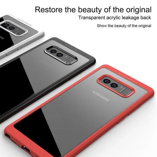 For Samsung Galaxy Note 8 N950F Autofocus Slim Silicon Transparent TPU Case Pink