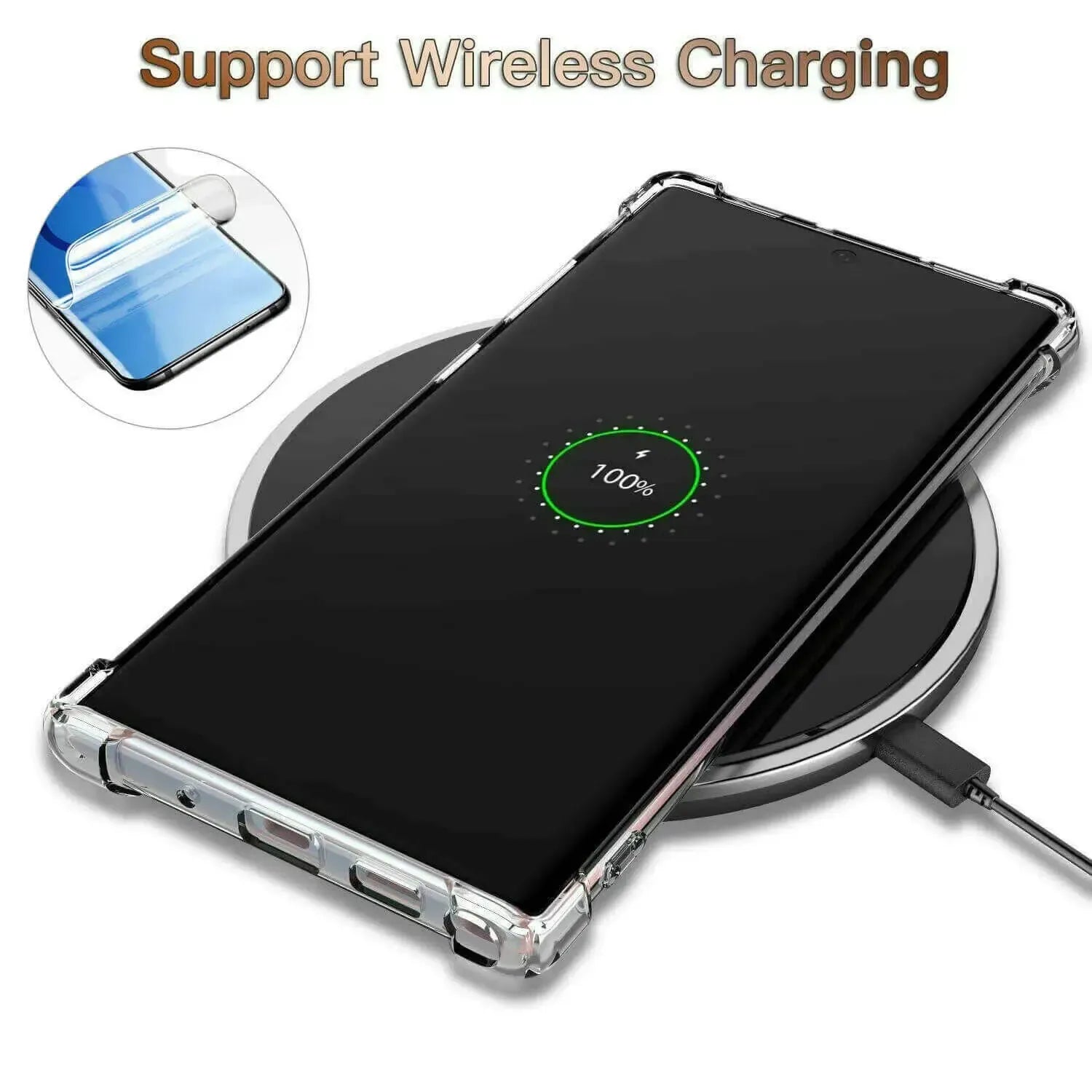 For Samsung Galaxy Note 9 Case Cover Clear ShockProof Soft TPU Silicone