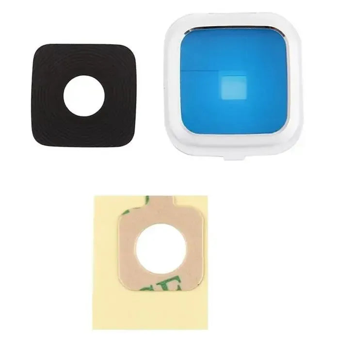 For Samsung Galaxy Note Edge - Camera Lens Glass With Frame White