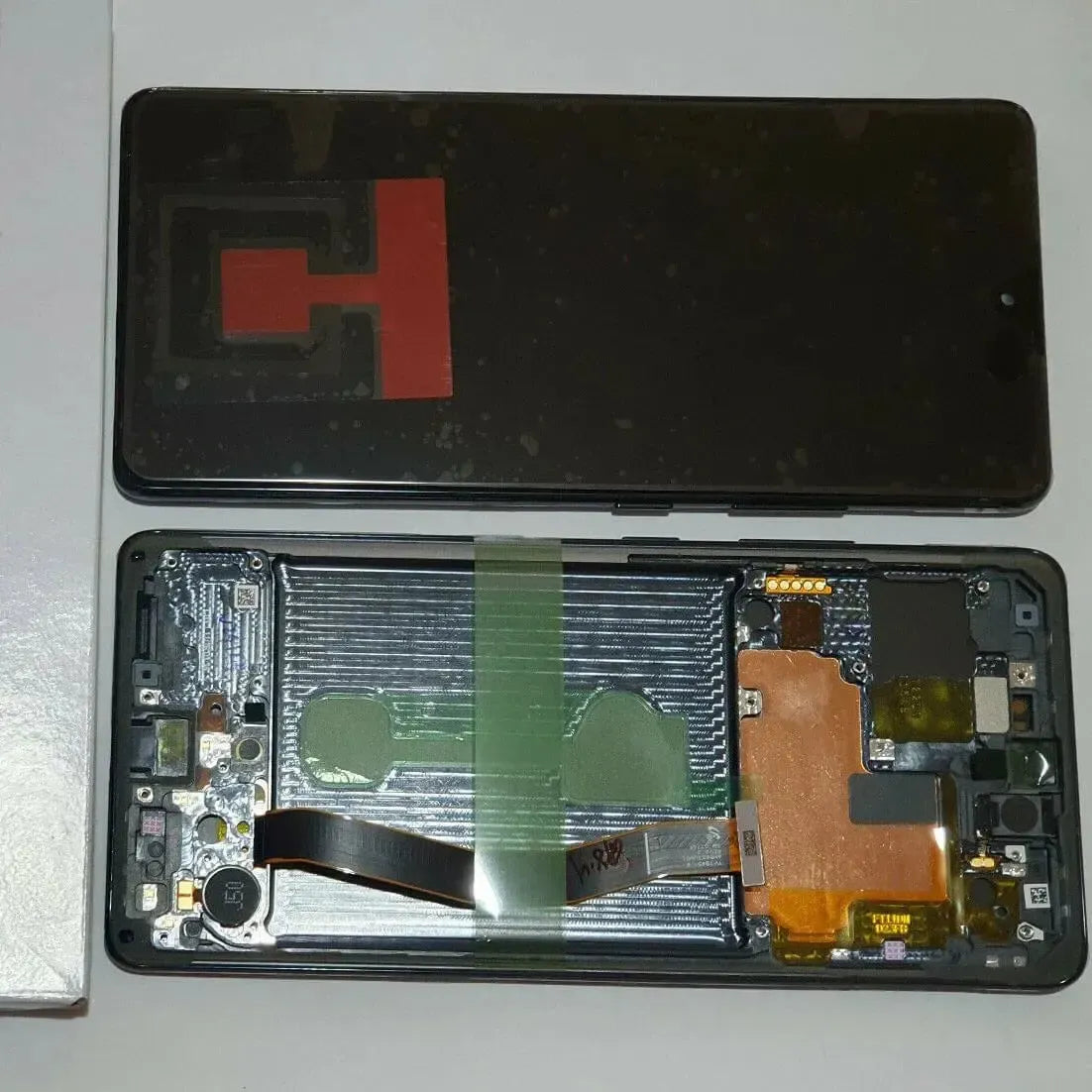 For Samsung Galaxy S10 Lite Replacement AMOLED Touch Screen Assembly With Frame Service Pack Black