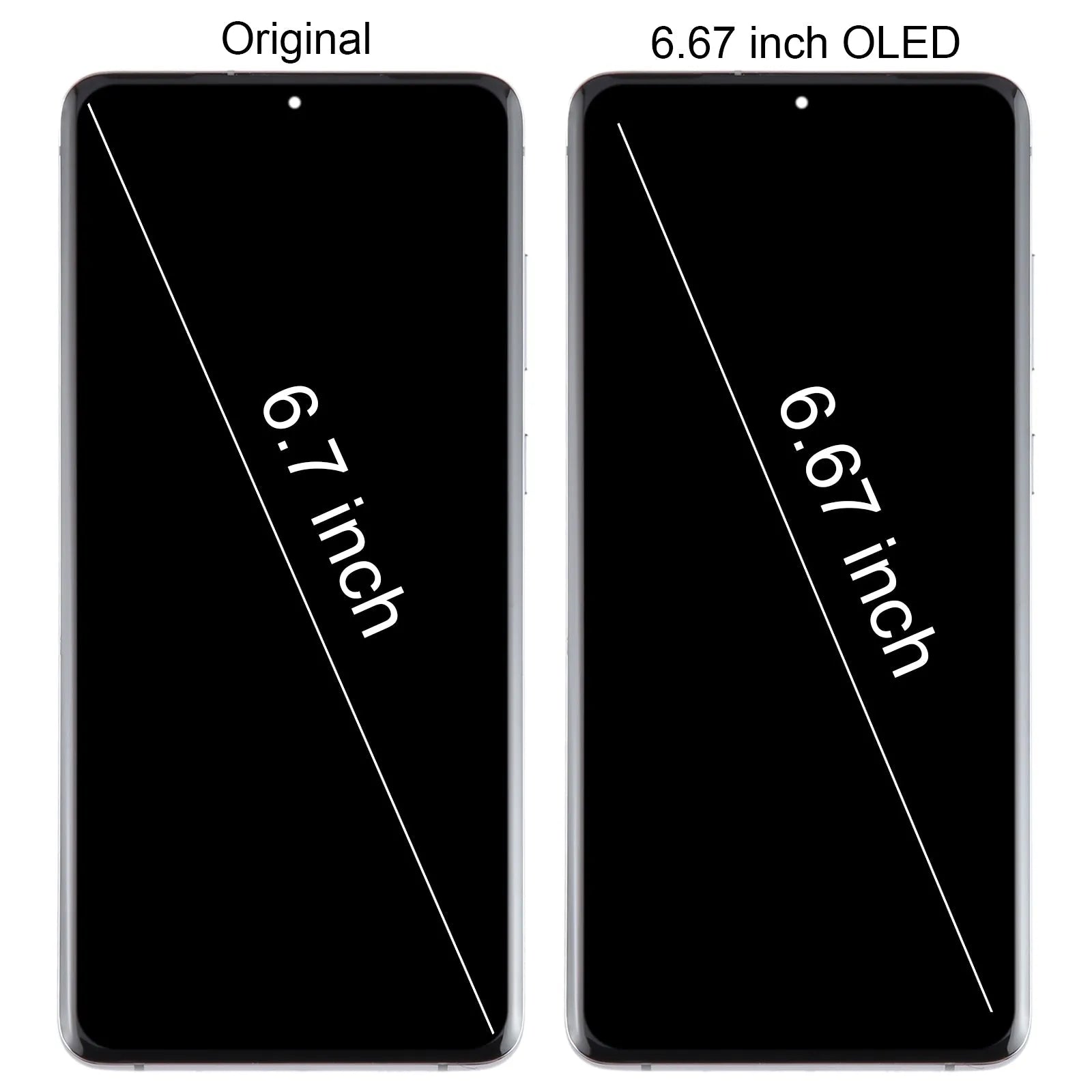 For Samsung Galaxy S20 Plus 4G / 5G LCD Screen Replacement With Frame - Black