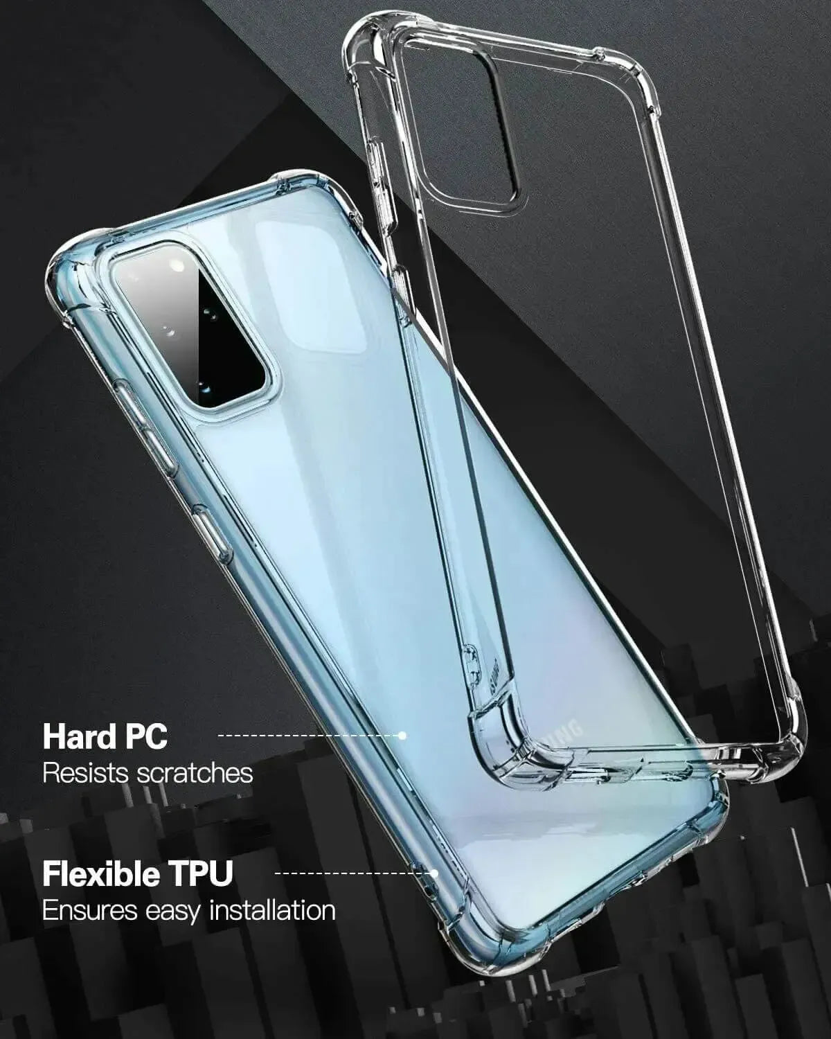 For Samsung Galaxy S20+ / S20+ 5G Case Cover Clear ShockProof Soft TPU Silicone