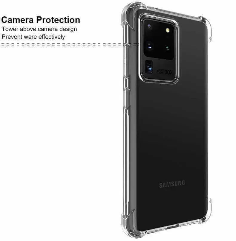 For Samsung Galaxy S20 Ultra / S20 Ultra 5G Case Cover Clear ShockProof Soft TPU Silicone