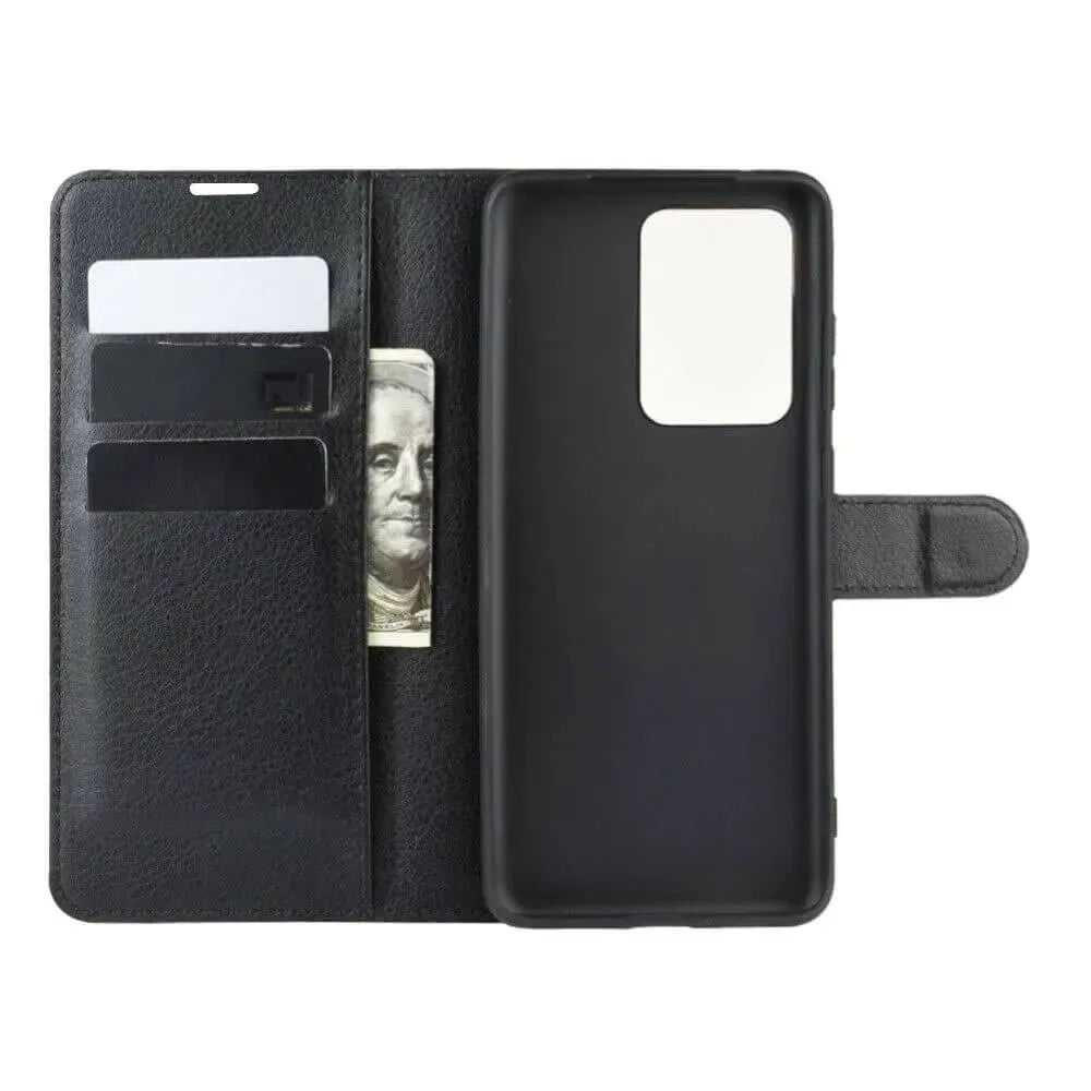 For Samsung Galaxy S20 Ultra / S20 Ultra 5G Wallet Case Cover PU Leather Black