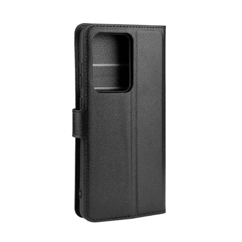 For Samsung Galaxy S20 Ultra / S20 Ultra 5G Wallet Case Cover PU Leather Black