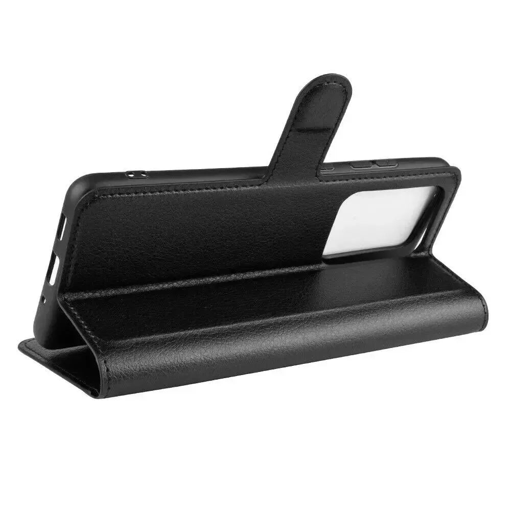 For Samsung Galaxy S20 Ultra / S20 Ultra 5G Wallet Case Cover PU Leather Black