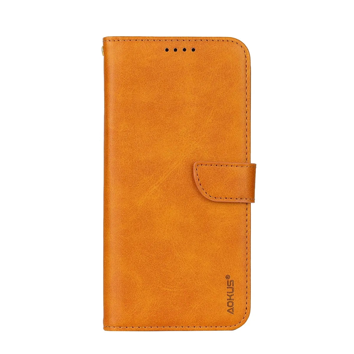 For Samsung Galaxy S23 Ultra Premium Aokus Wallet Case Kakhi