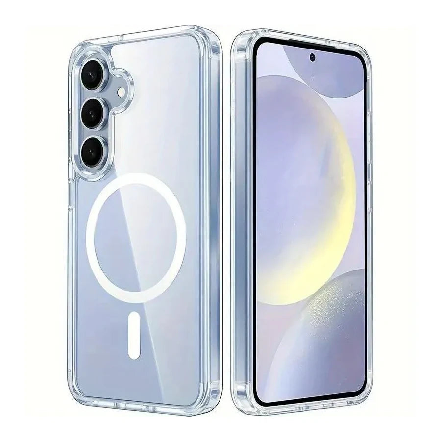 For Samsung Galaxy S26 Crystal Magnetic Magsafe Case