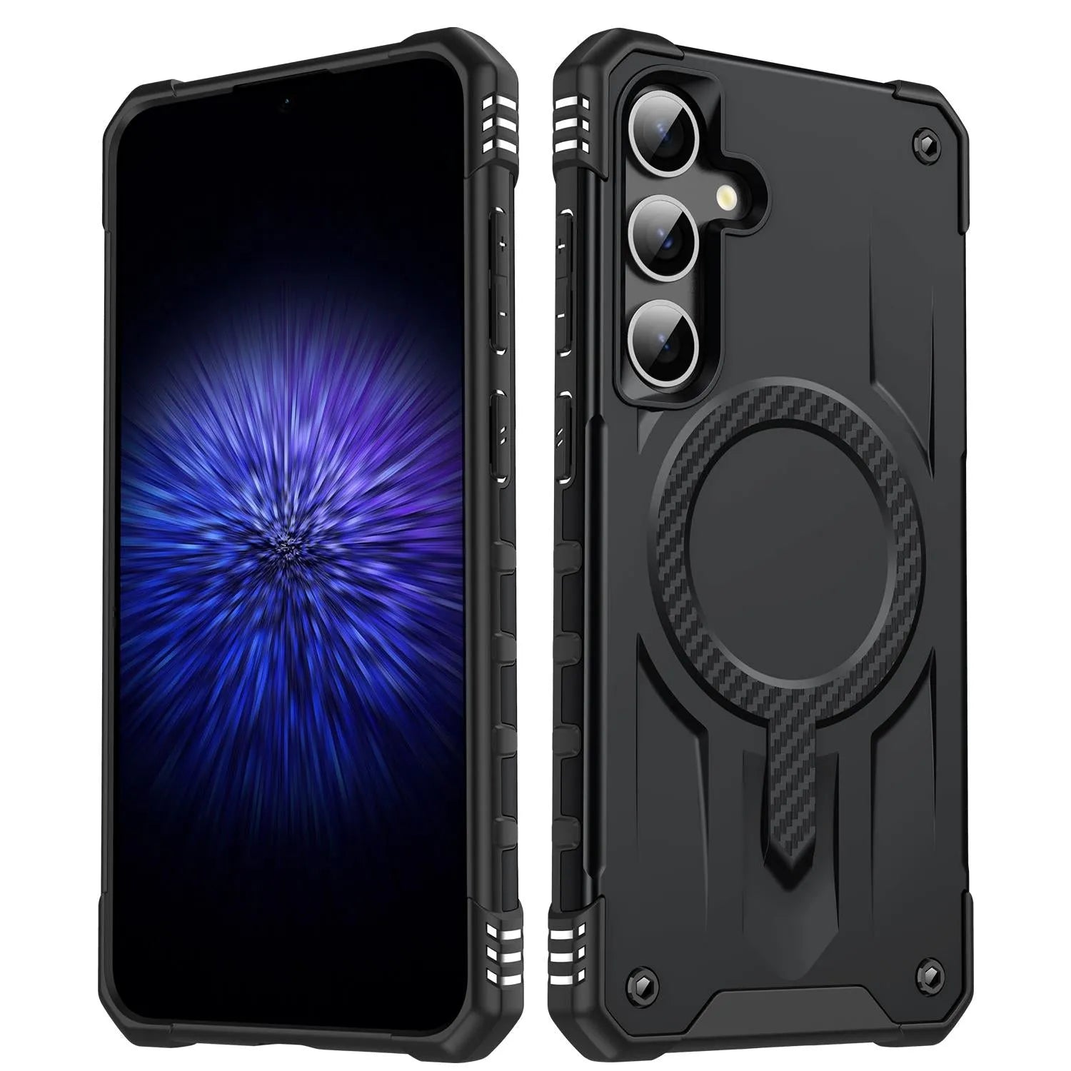 For Samsung Galaxy S24 Plus / S25 Plus Starship Magsafe Magnetic Case Black