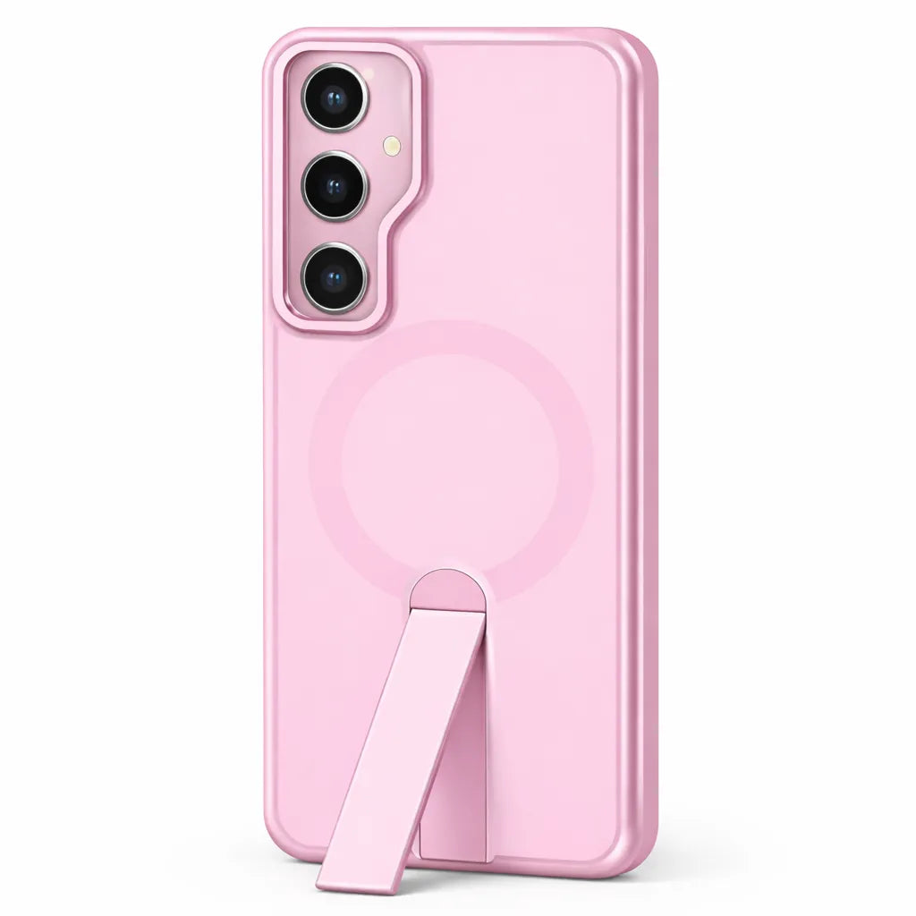 For Samsung Galaxy S24 Premium N52 Magsafe Magnetic Case With Stand Pink
