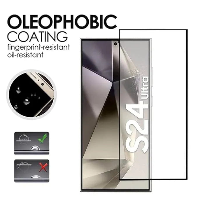 For Samsung Galaxy S24 Ultra Full Coverage 9D Tempered Glass