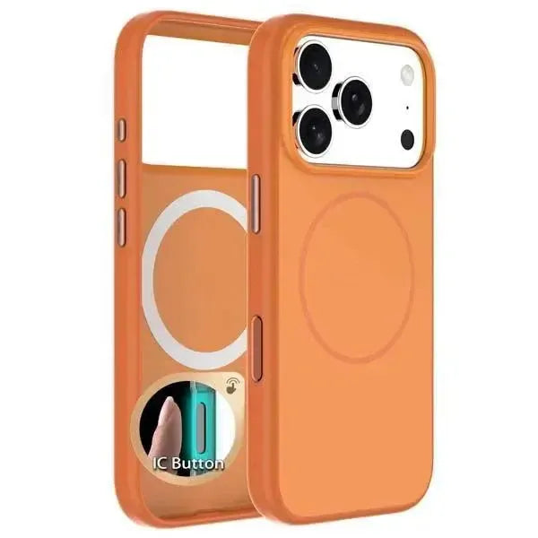 For Samsung Galaxy S25 FE Premium Silicon Magsafe Case Orange