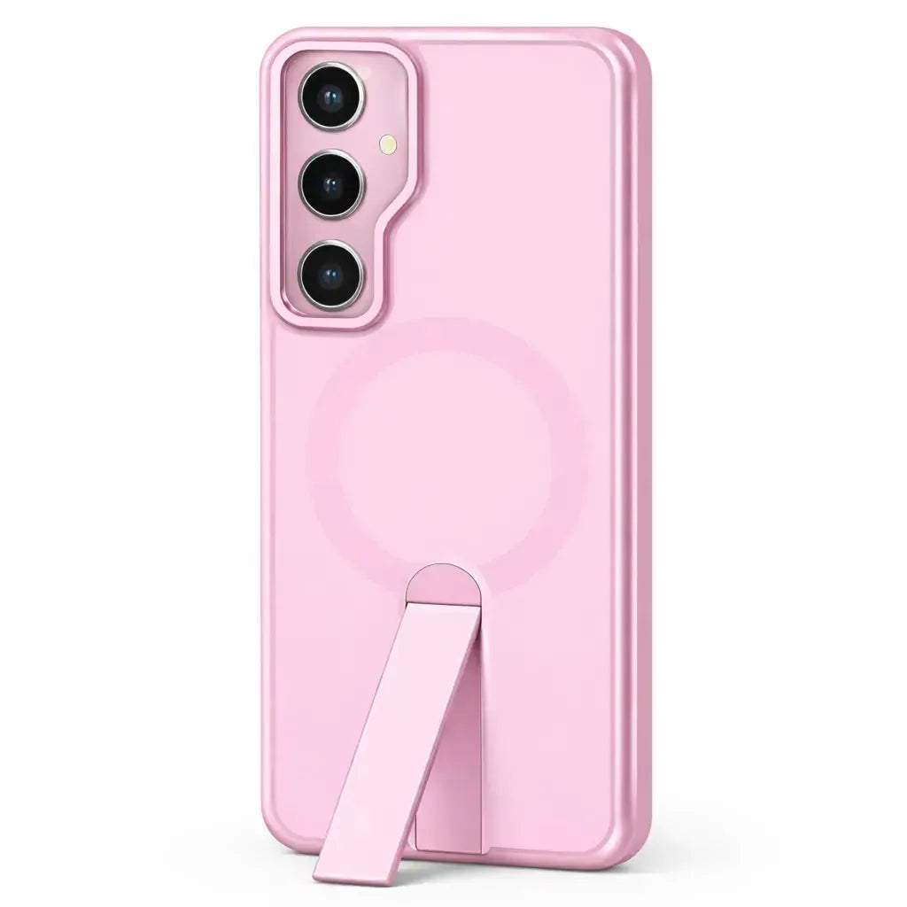 For Samsung Galaxy S24 Premium N52 Magsafe Magnetic Case With Stand Pink