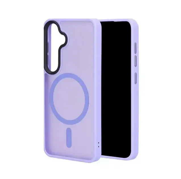 For Samsung Galaxy S25 / S24 Skin-Feel Magnetic Magsafe Case Purple