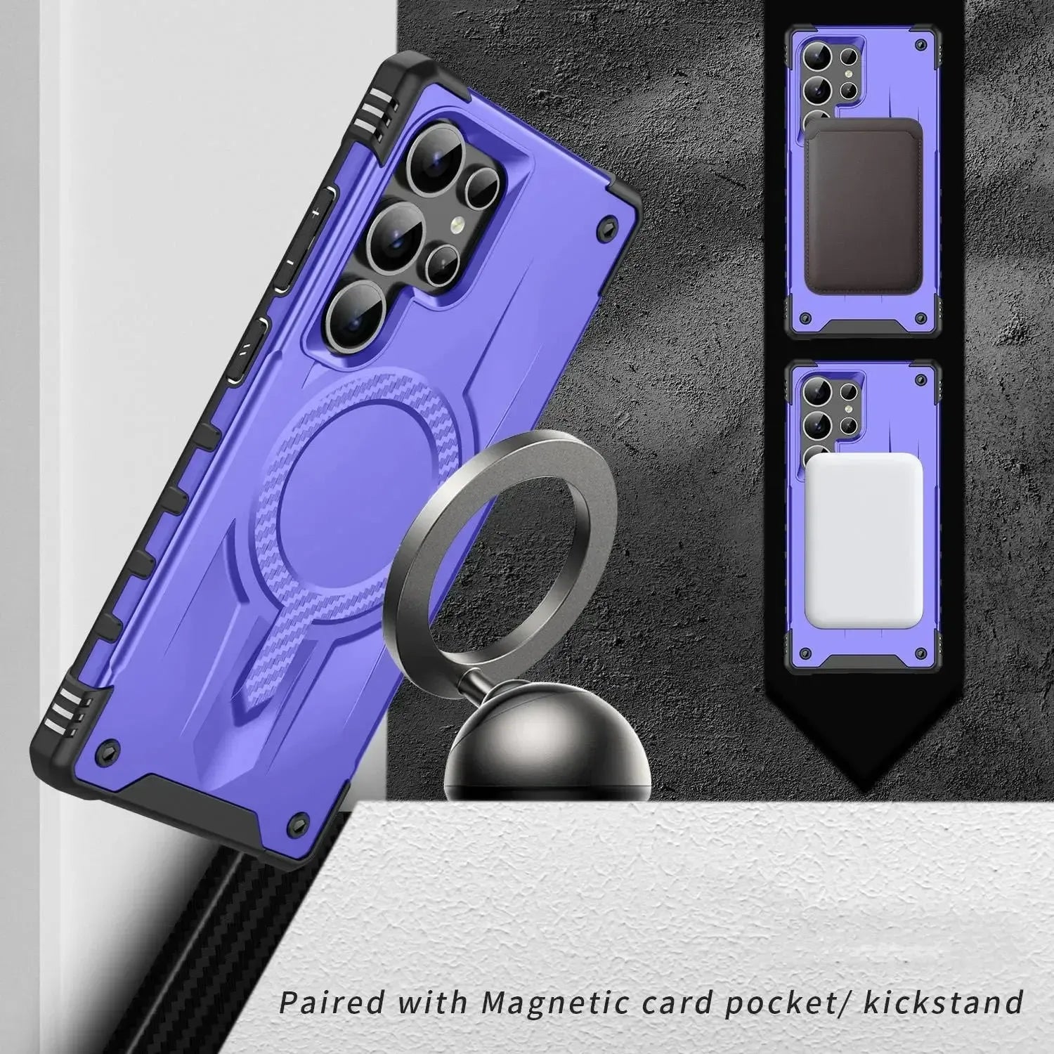 For Samsung Galaxy S25 Ultra Starship Magsafe Magnetic Case Purple