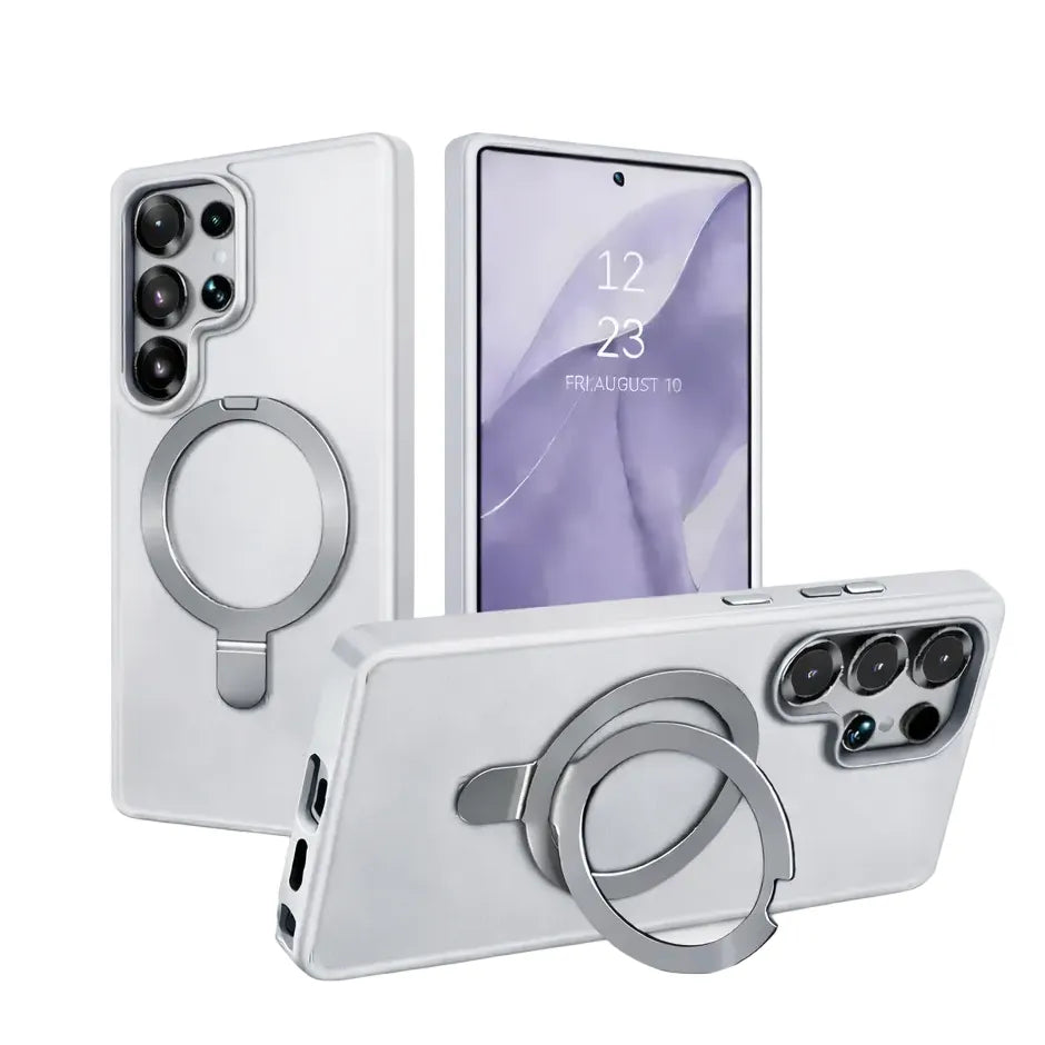 For Samsung Galaxy S25 Ultra Udbasto Series Magsafe Ring Case Clear