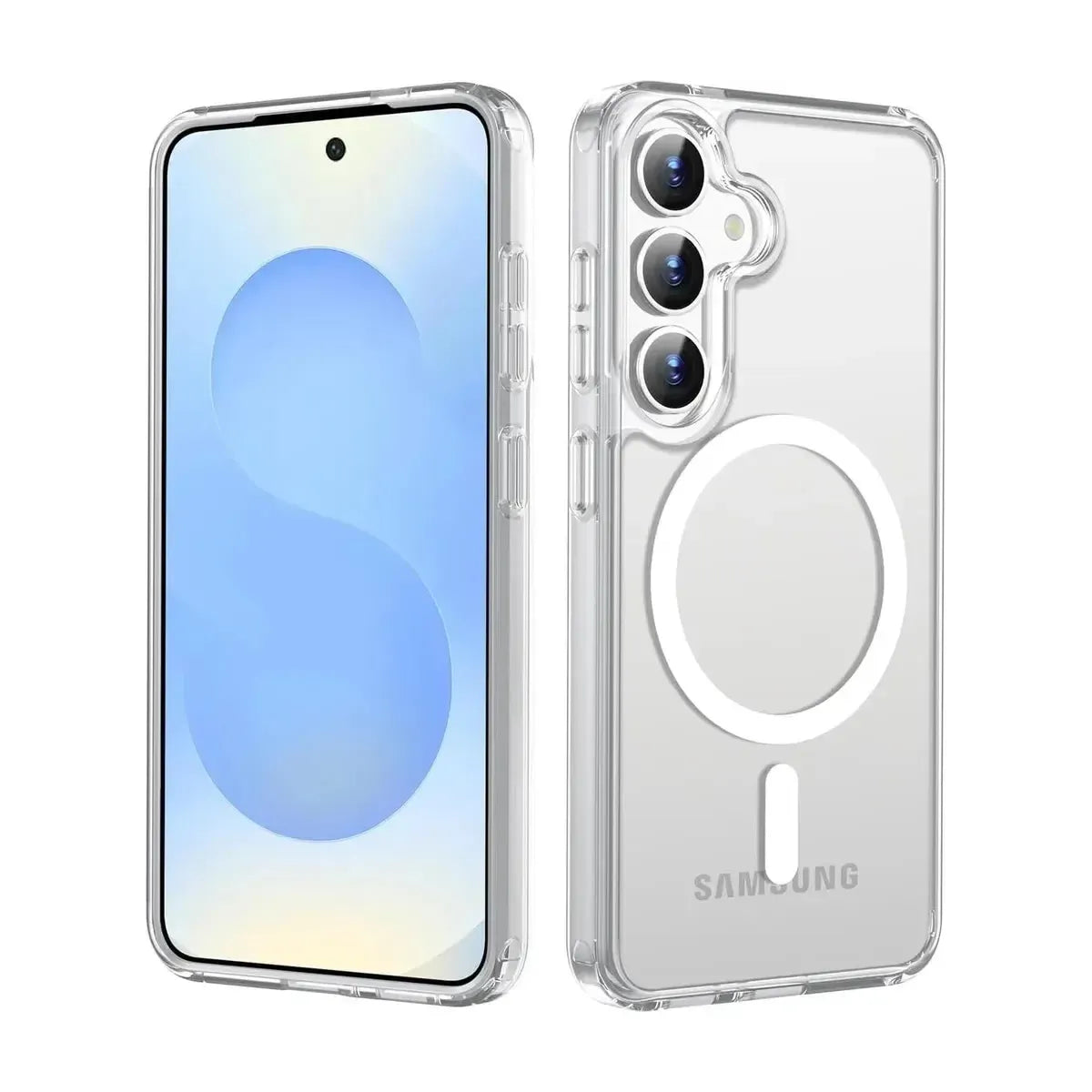 For Samsung Galaxy S26 Plus Heavy Duty Axis Magsafe Magnetic Case Transparent