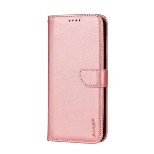 For Samsung Galaxy S26 Plus Premium Wallet Case Rose Gold